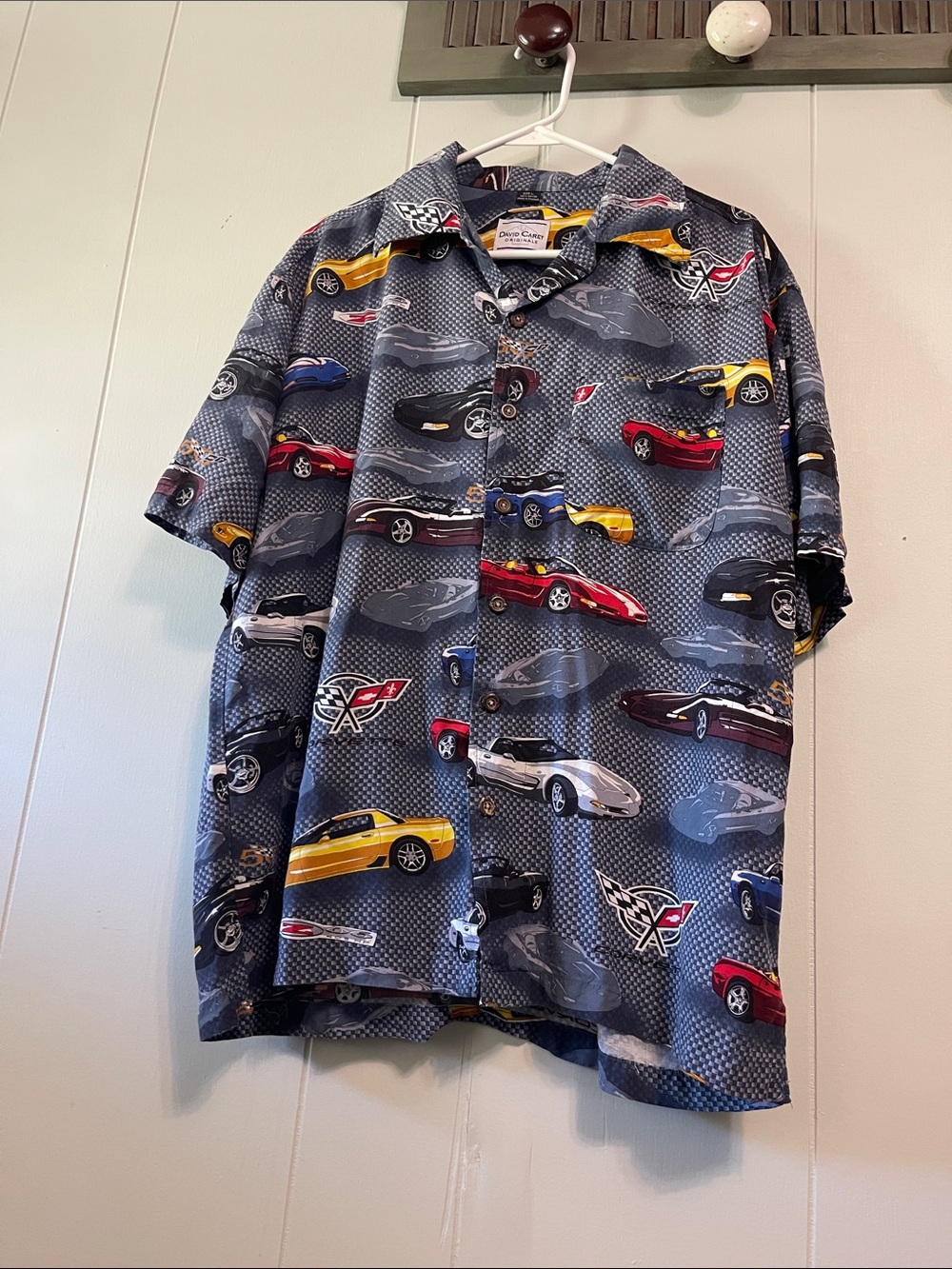 David Carey Chevrolet Corvette Car Shirt large